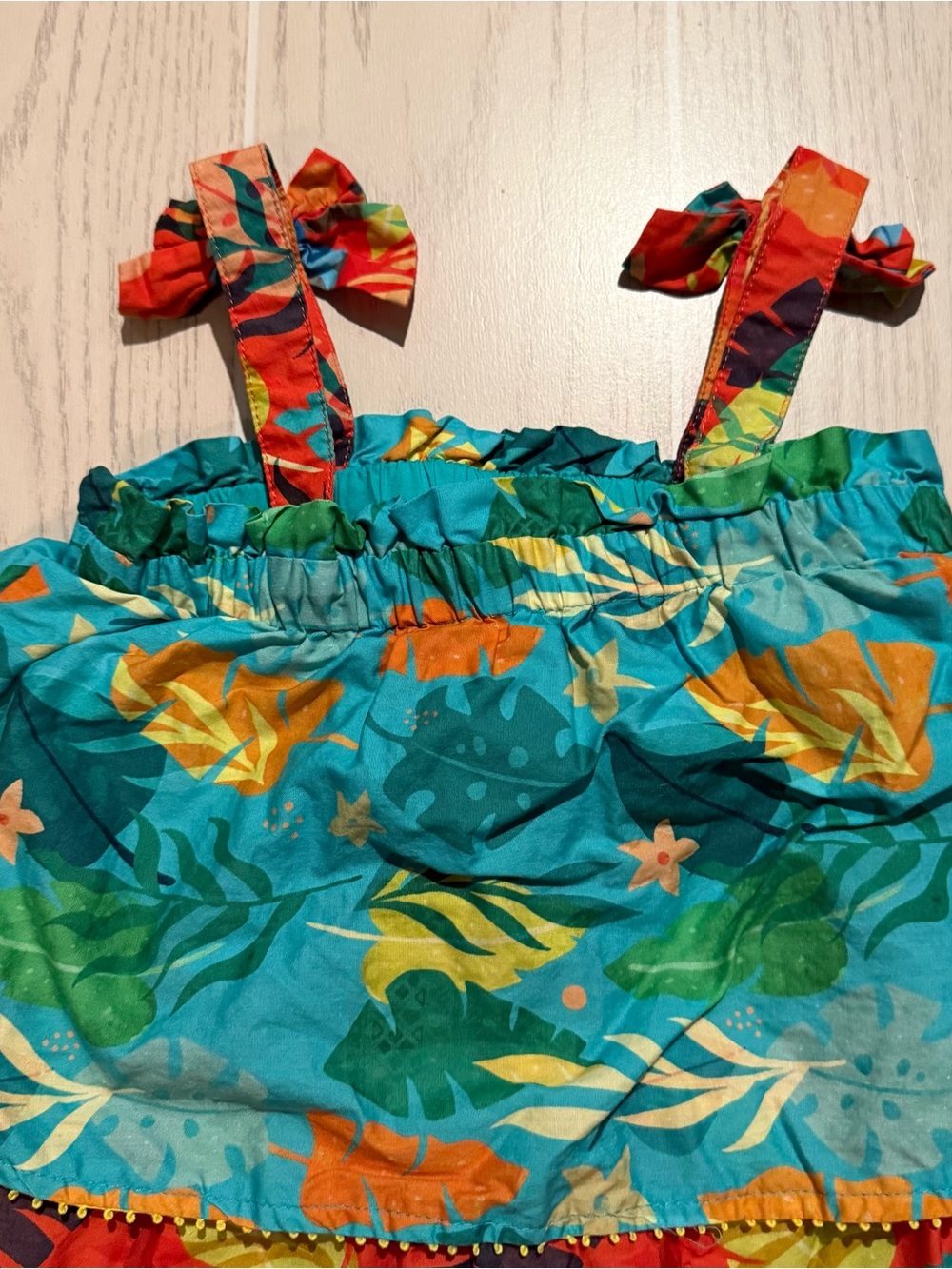 Disney Parks Moana Girls 3T Tropical Tiered Sundress - Picture 10 of 11